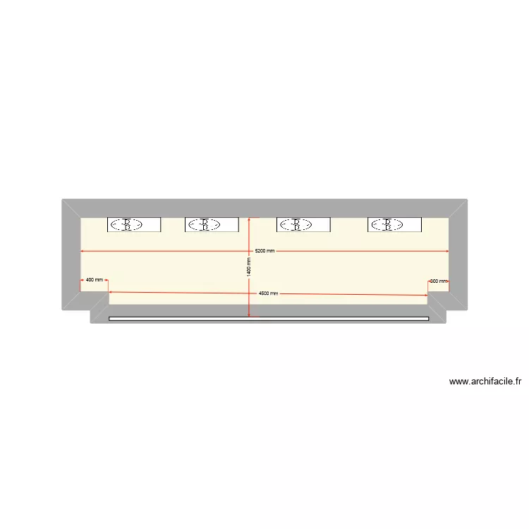 Local PAC Boites &agrave; lettre. Plan de 