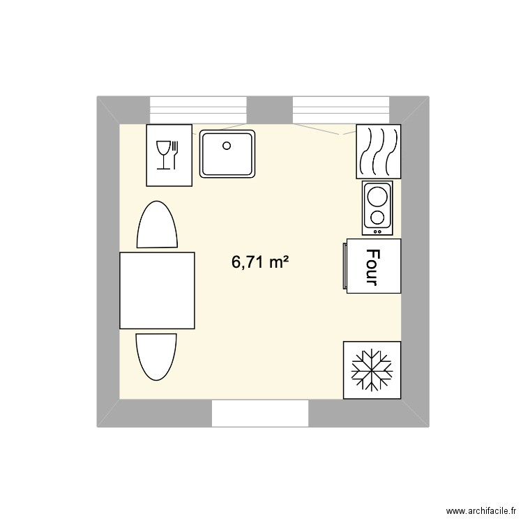 cuisine. Plan de 0 pièce et 0 m2