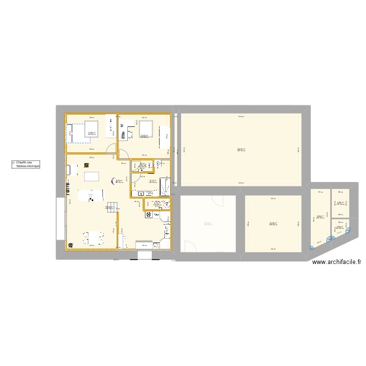 Le Moulin Jo V13.1. Plan de 23 pièces et 528 m2