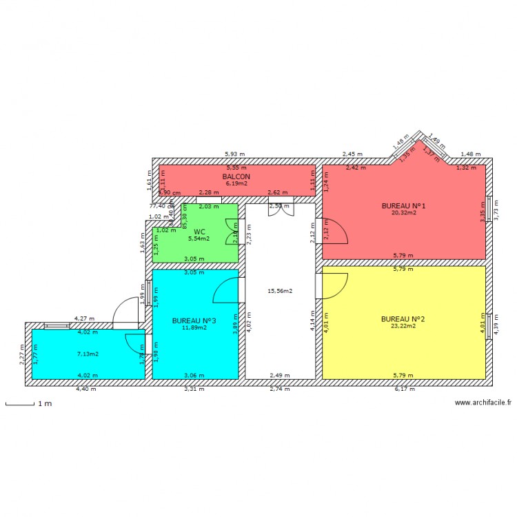 19 1er étage DEFINITIF pgn. Plan de 0 pièce et 0 m2