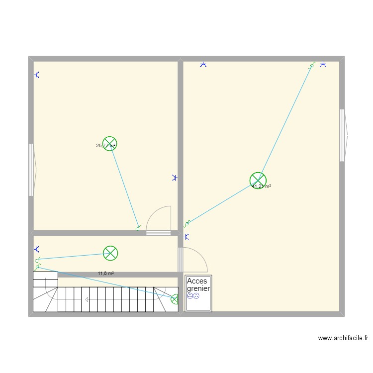 1ER-ETAGE-GOSSELIES. Plan de 0 pièce et 0 m2
