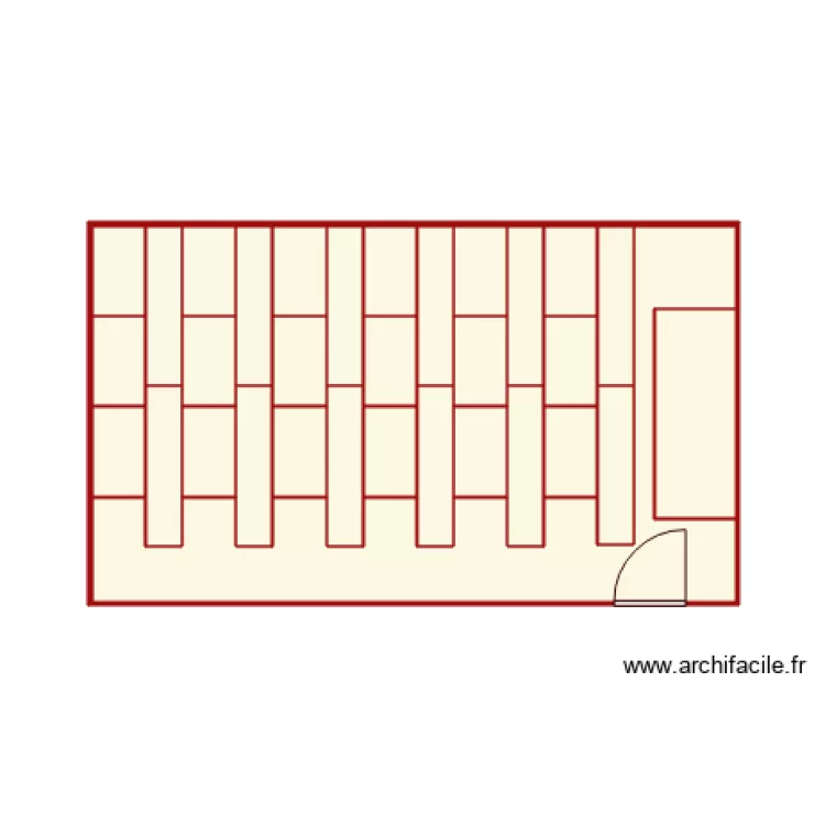 salle rouge disposition covid1. Plan de 