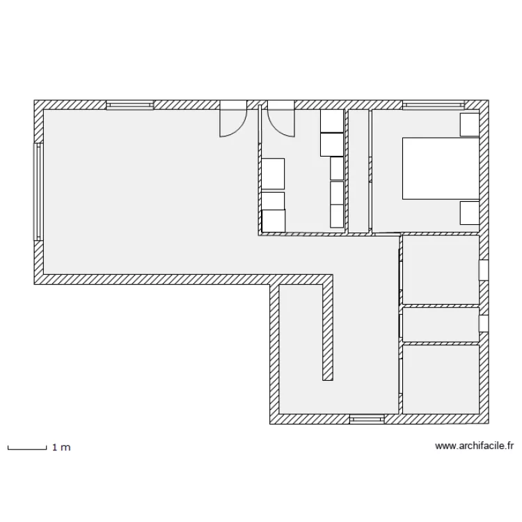 Appartement ST Laurent 2. Plan de 