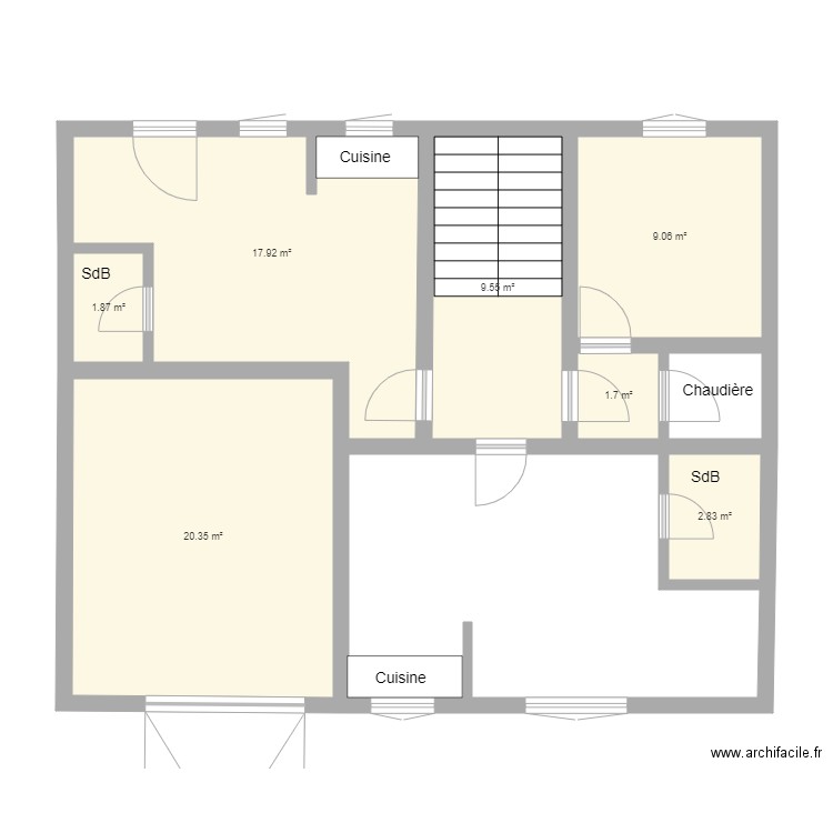 Rez de chaussée. Plan de 0 pièce et 0 m2