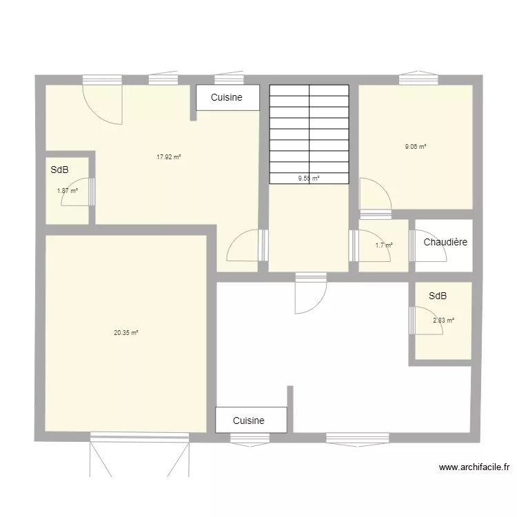 Rez de chauss&eacute;e. Plan de 