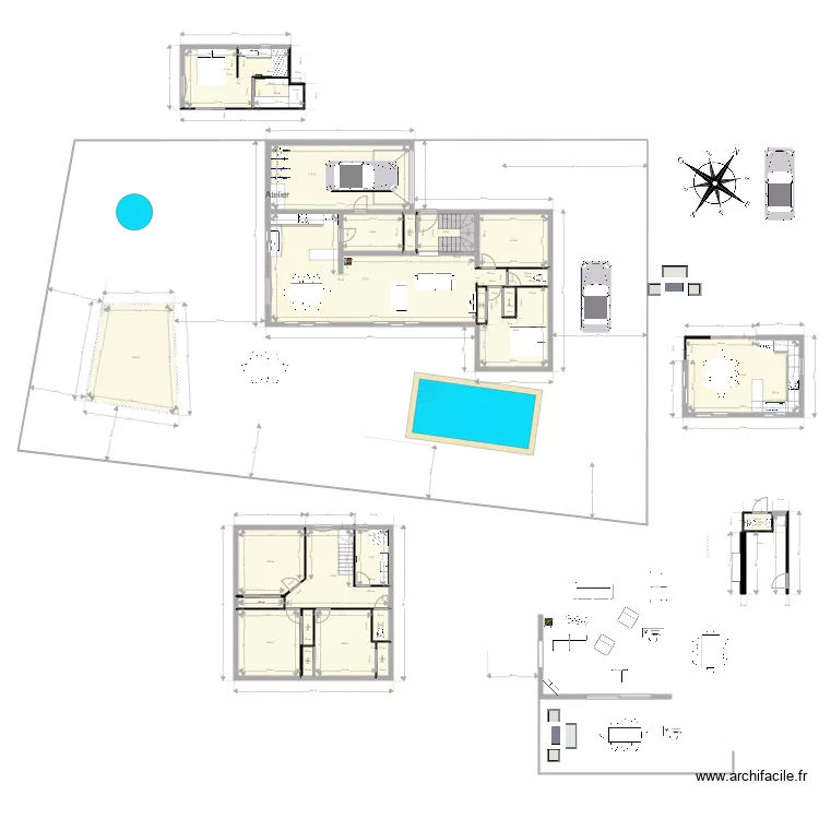 Plan implantation ensemble V2. Plan de 