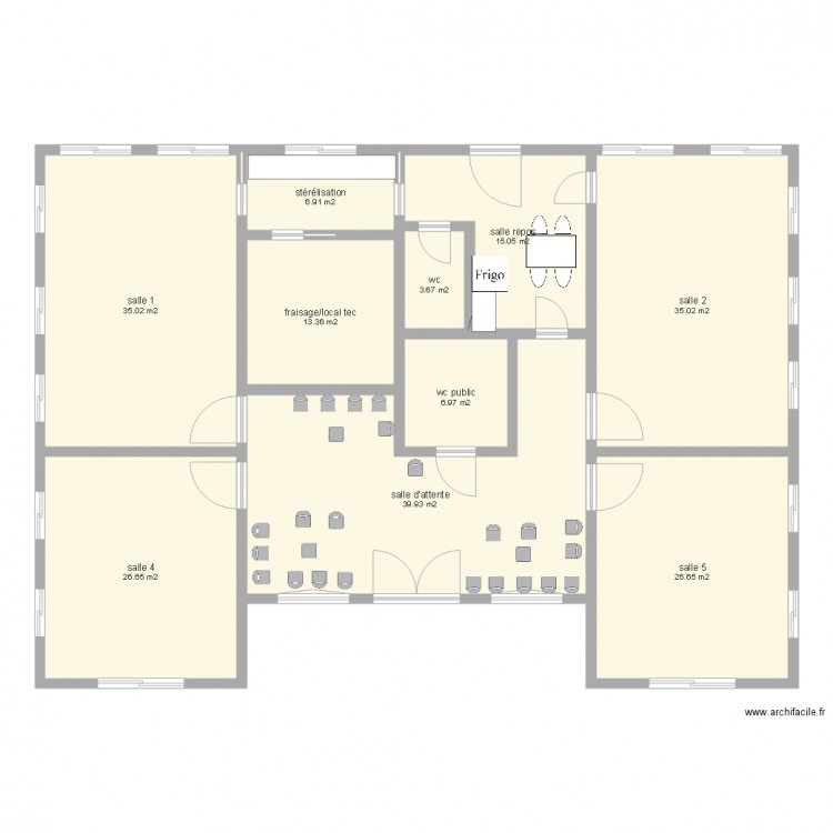 cabinet paramédical. Plan de 0 pièce et 0 m2