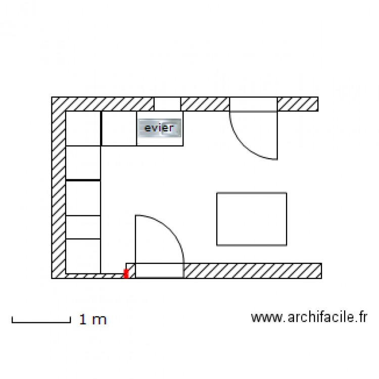 cuisine. Plan de 0 pièce et 0 m2