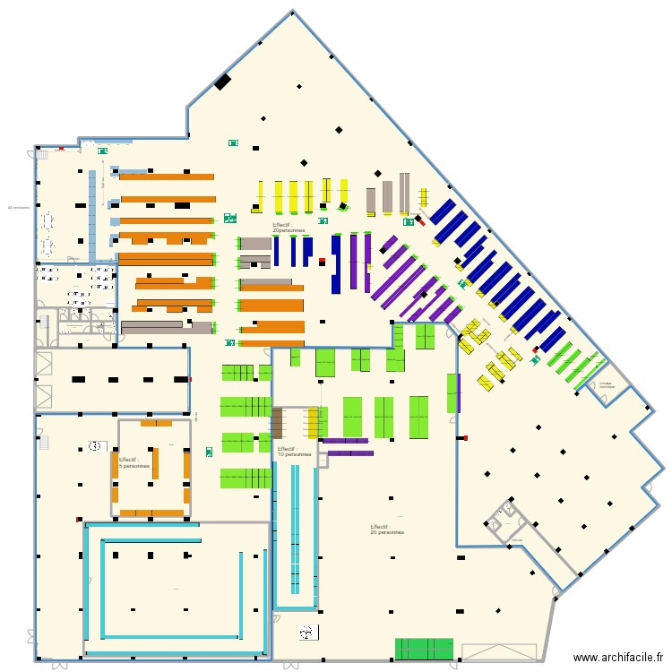 Reuilly NEWCF Plan 1. Plan de 20 pièces et 838 m2