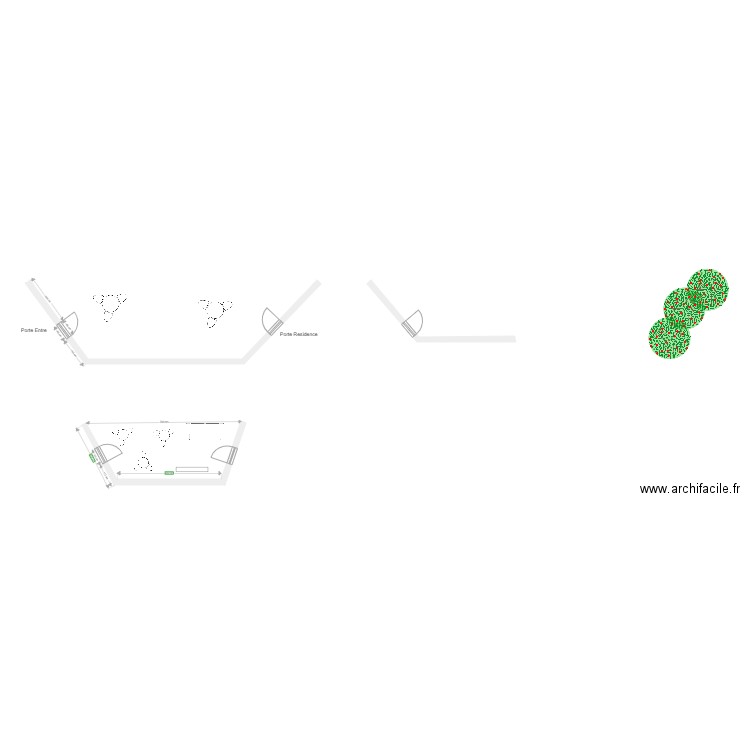 theatre 1er piece. Plan de 0 pièce et 0 m2