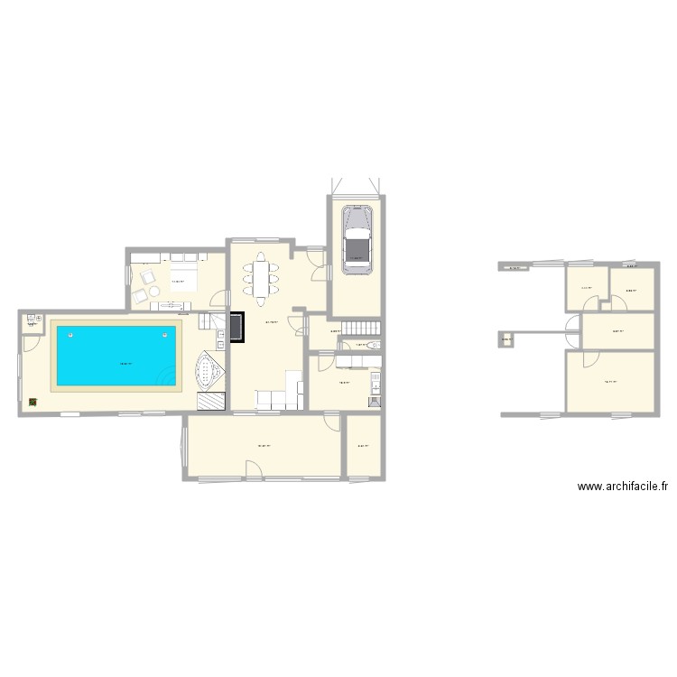 extension principale piscine int 2. Plan de 0 pièce et 0 m2