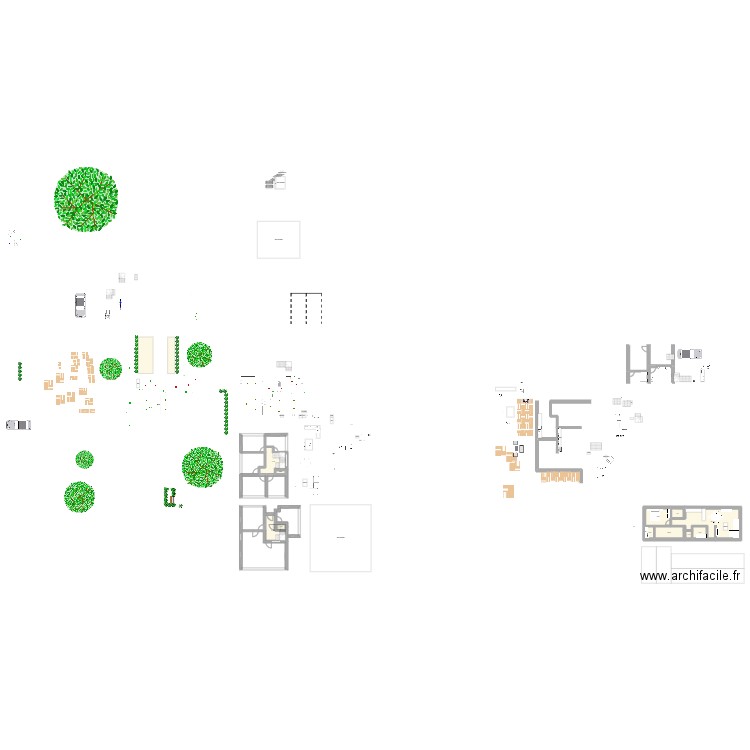 Haras. Plan de 11 pièces et 94 m2