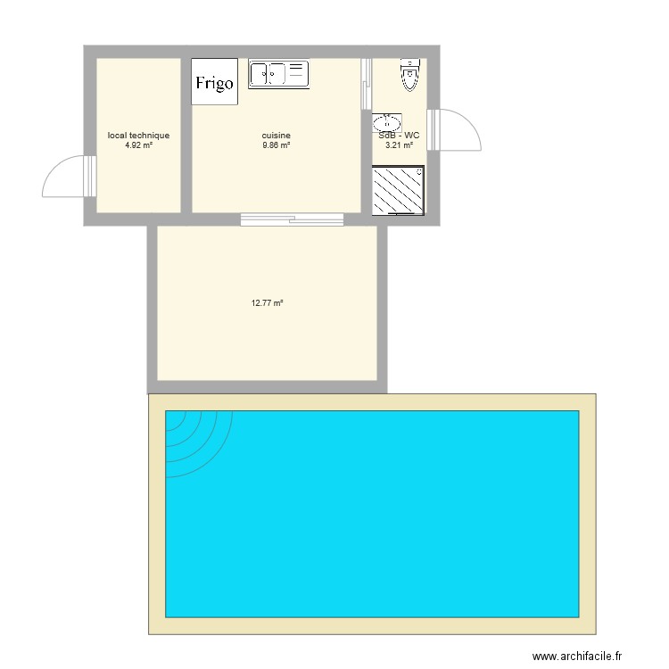 projetpiscine32. Plan de 0 pièce et 0 m2