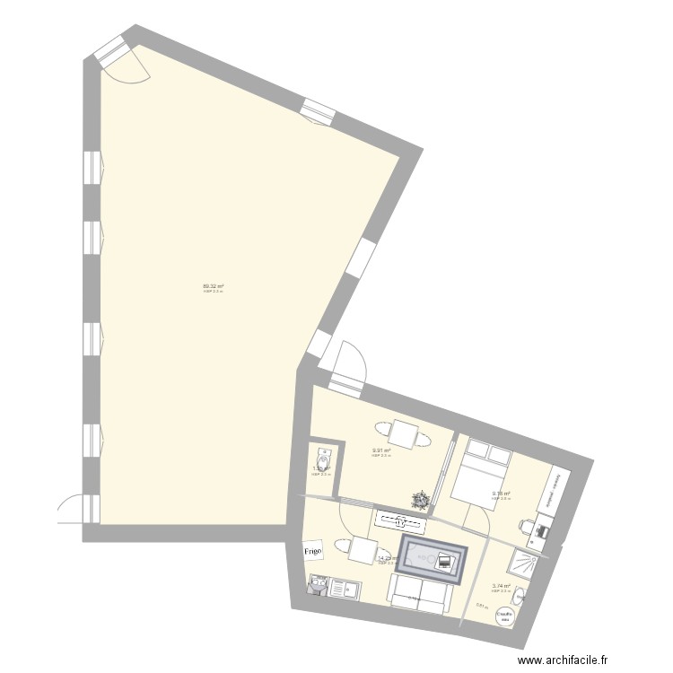 RDC cabinets  studio solution 2. Plan de 0 pièce et 0 m2