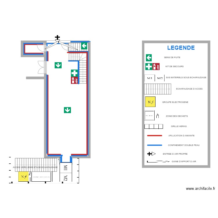 INSIDE RDC MIS A JOURS. Plan de 2 pièces et 101 m2