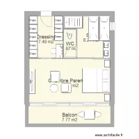 Etage 35m2 sur 50m2 de dalle