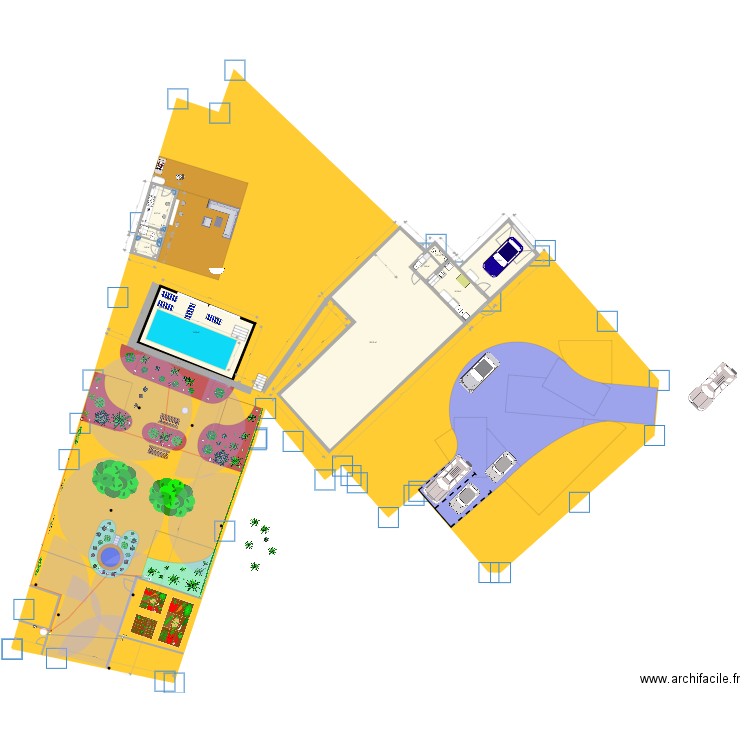 Le Longeron Piscine V1. Plan de 0 pièce et 0 m2