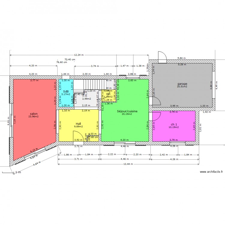 plan caroline RDC sans objet. Plan de 0 pièce et 0 m2