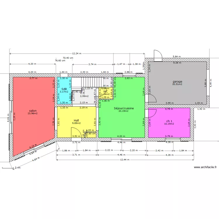 plan caroline RDC sans objet. Plan de 