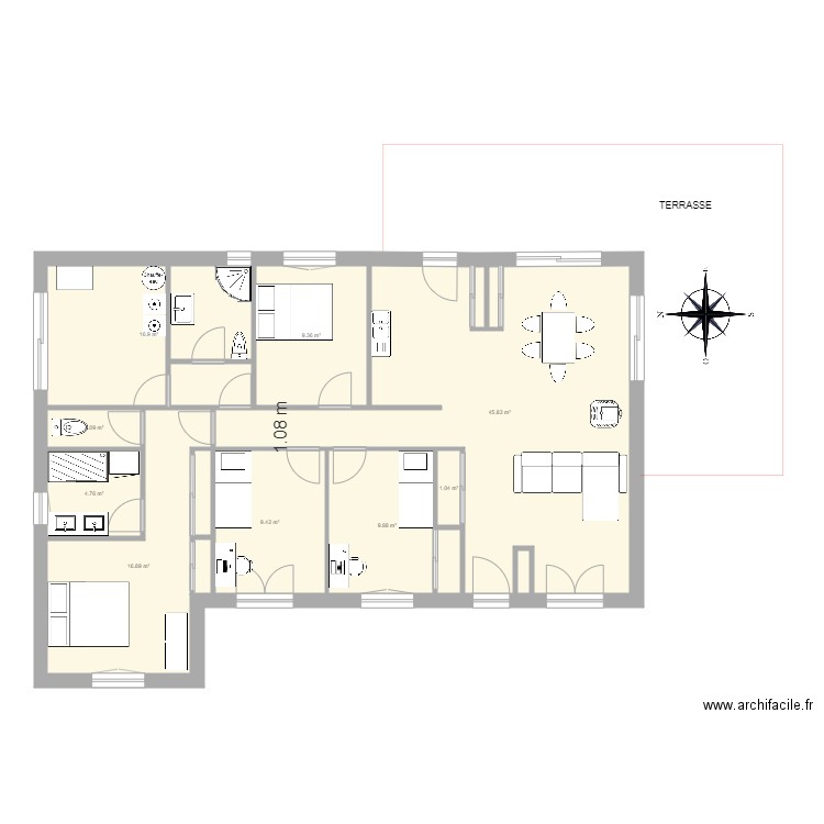 VEAUCHE 295 MODERNISE. Plan de 0 pièce et 0 m2