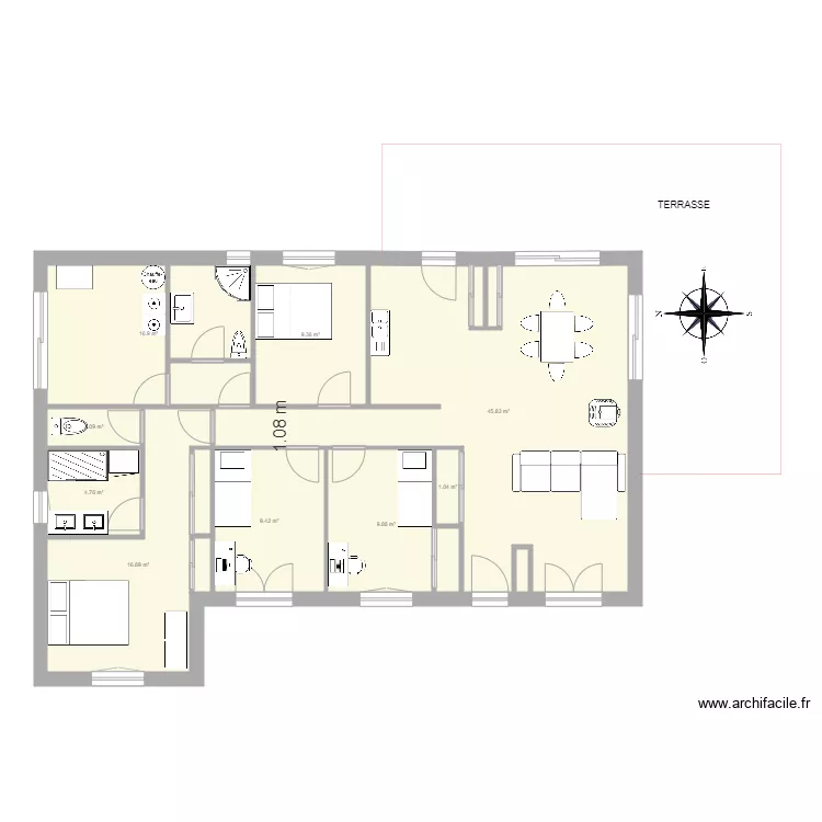 VEAUCHE 295 MODERNISE. Plan de 