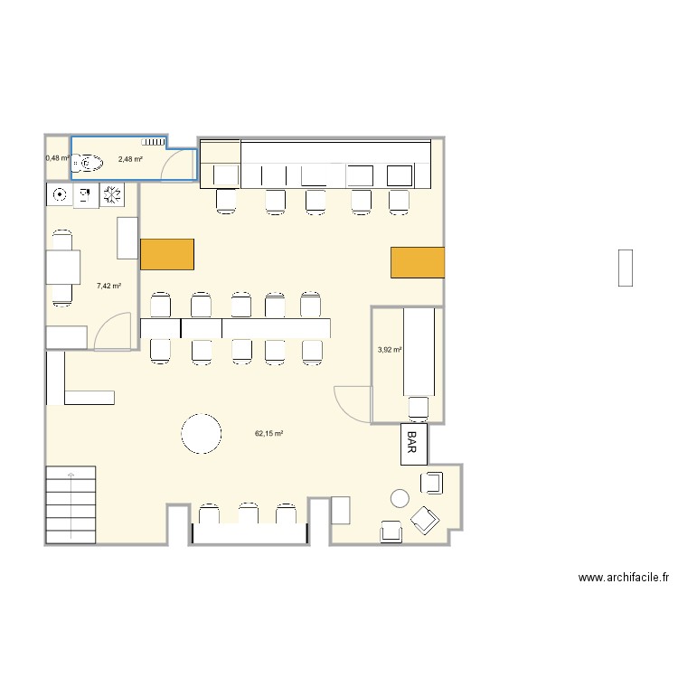 NB3 version V4. Plan de 5 pièces et 76 m2