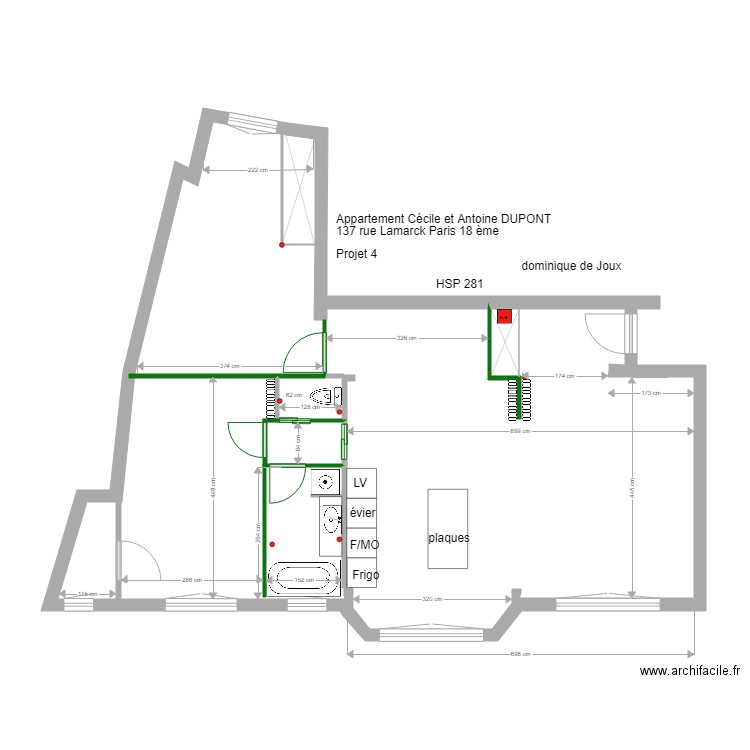 antoine et cecile D projet 4. Plan de 0 pièce et 0 m2