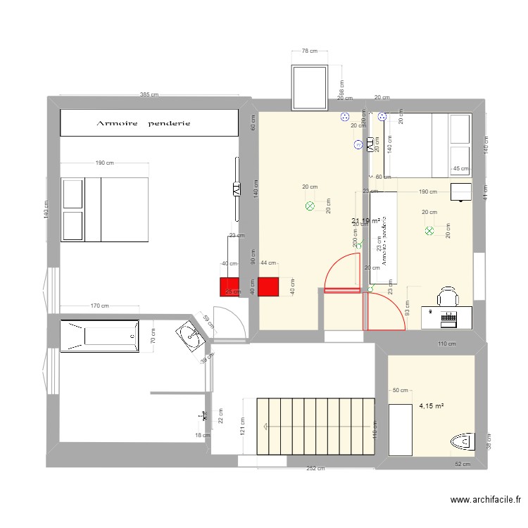 nouvelle chambre 2 eme étage . Plan de 0 pièce et 0 m2