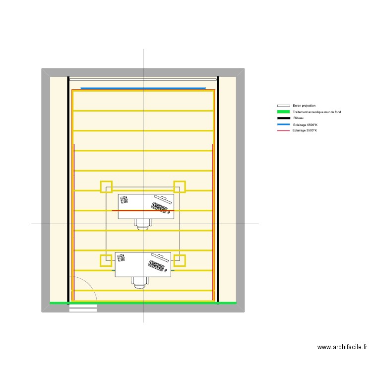 Projection - Position écoute. Plan de 0 pièce et 0 m2