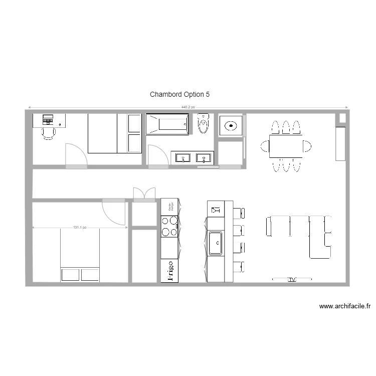 5093 Chambord Option 5. Plan de 