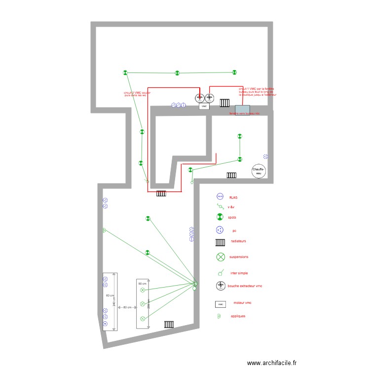 bureau 16eme SS . Plan de 0 pièce et 0 m2