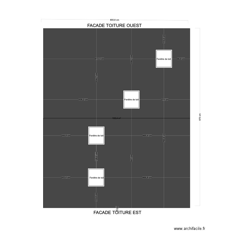 DP4 FACADE TOITURE CHALET F MAGREY. Plan de 0 pièce et 0 m2