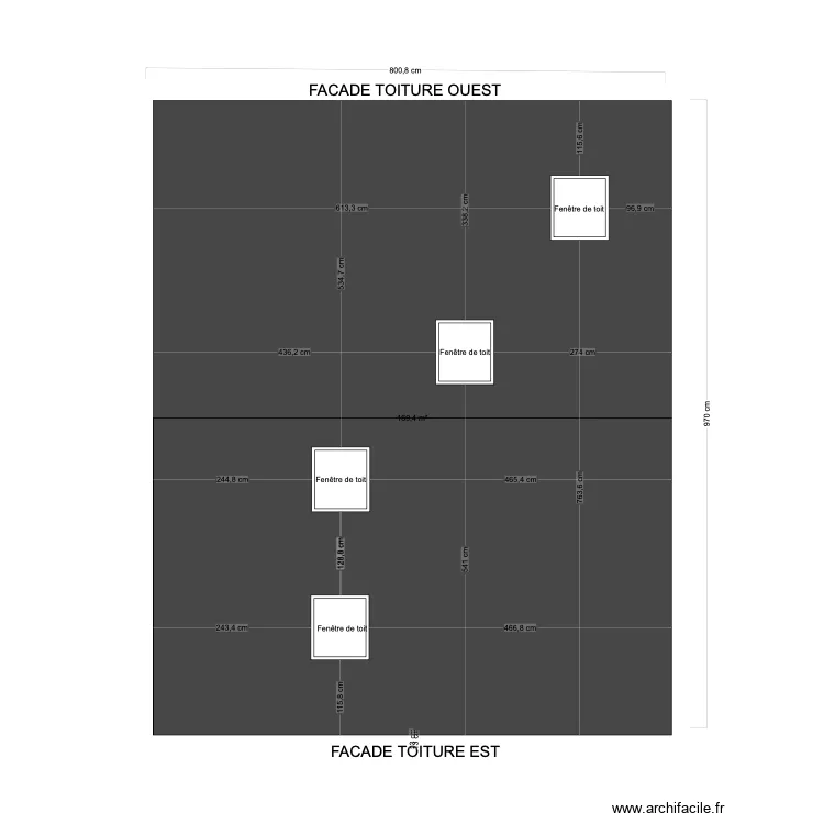 DP4 FACADE TOITURE CHALET F MAGREY. Plan de 