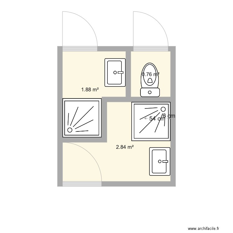 Salle de Bain Argenteuil. Plan de 0 pièce et 0 m2