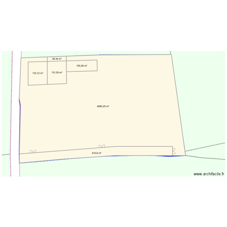 SADABA CAMPO C. Plan de 6 pièces et 567 m2