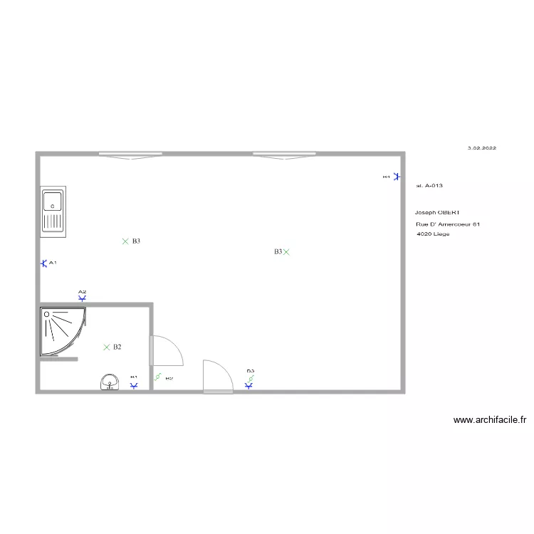 amercoeur 013. Plan de 