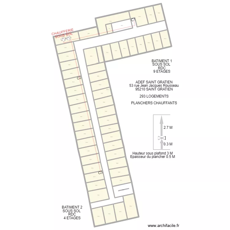 ADEF SAINT GRATIEN. Plan de 