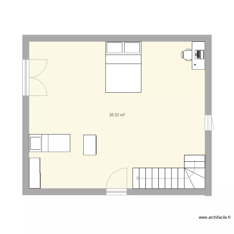 chambre. Plan de 