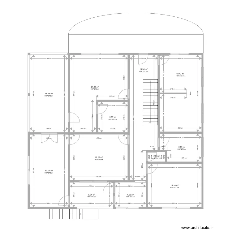 Trois Rivi&egrave;res Existant. Plan de 