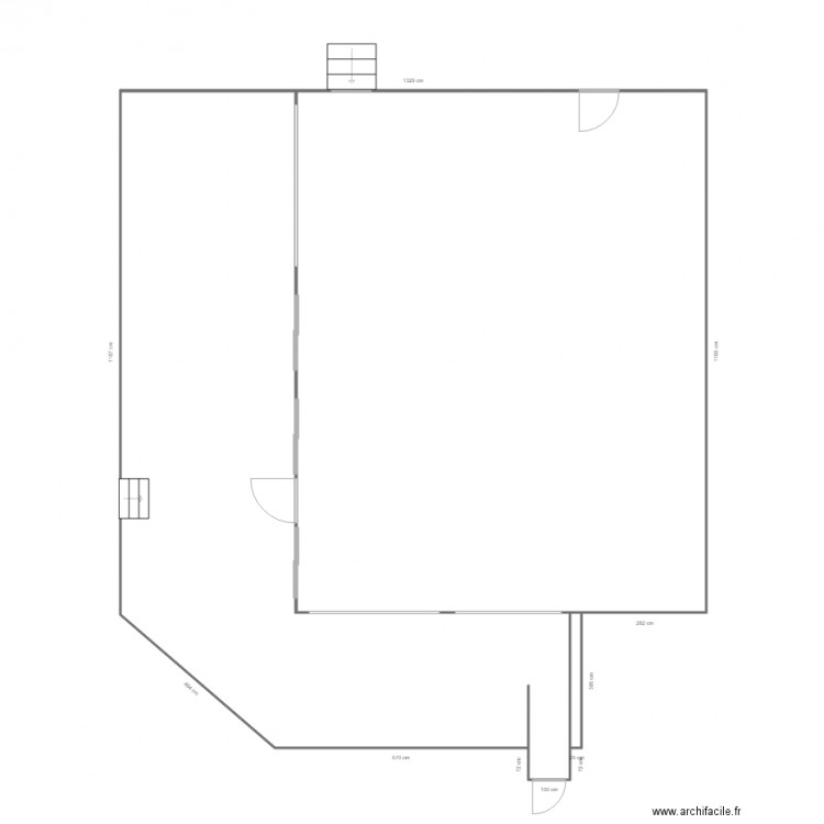 terrasse Grano Annecy. Plan de 3 pièces et 181 m2