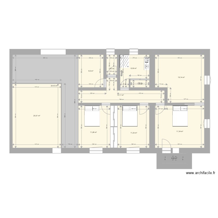 etage DALLE. Plan de 0 pièce et 0 m2