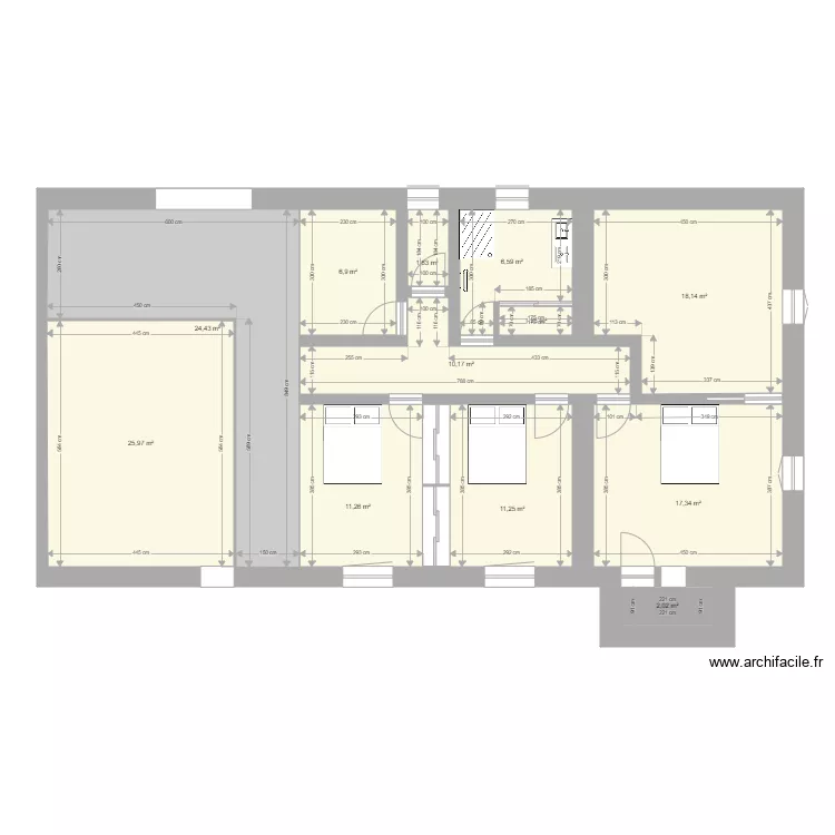 etage DALLE. Plan de 