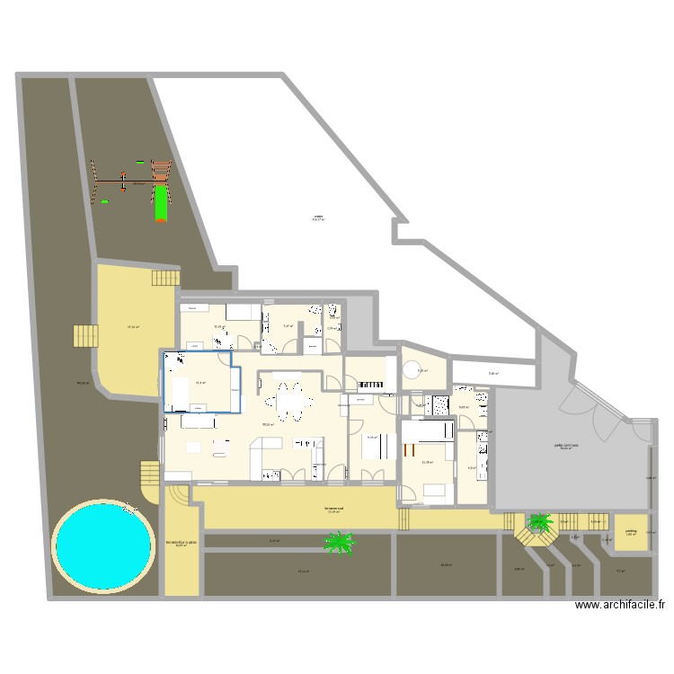 plan final 2022. Plan de 37 pièces et 670 m2