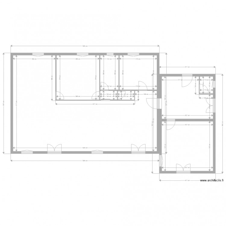 Maison Phenix actuelle avec cotes. Plan de 0 pièce et 0 m2