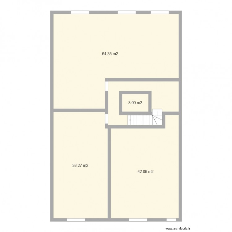 Deuxiéme Etage Gerard. Plan de 0 pièce et 0 m2