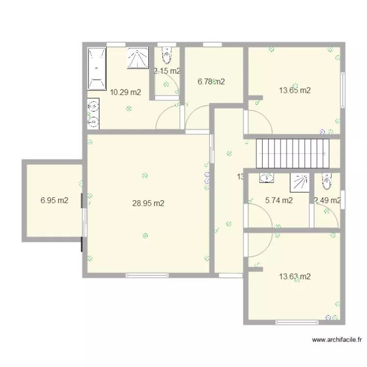 &eacute;tage My case et electrique 2. Plan de 