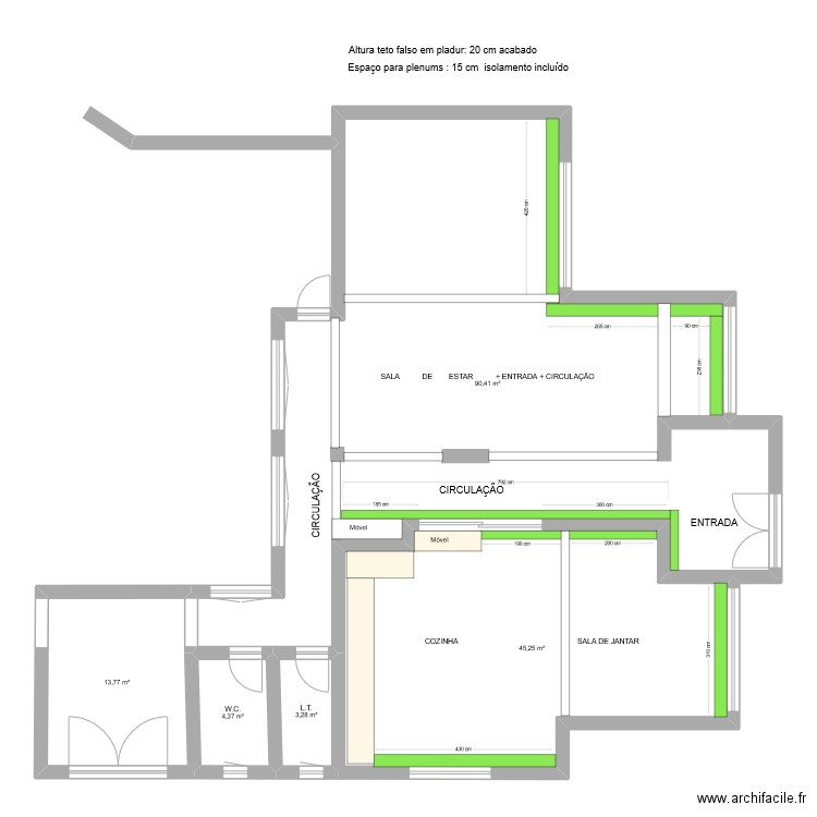 ESTRADA  2. Plan de 5 pièces et 157 m2