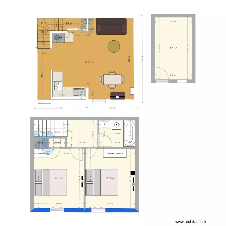 LA ROCHELLE MAISON. Plan de 10  et 76 m²