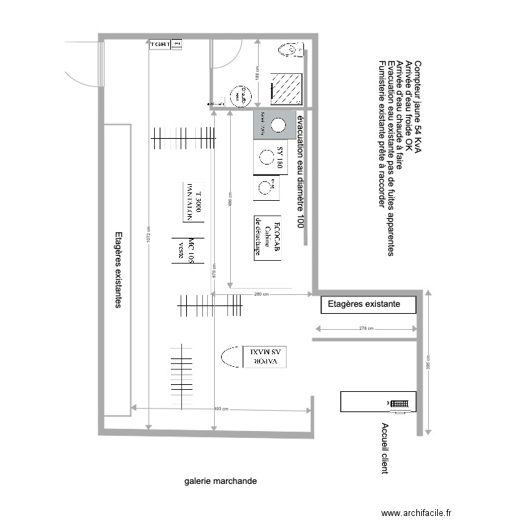 PRESSING CORA EVIAN. Plan de 0 pièce et 0 m2