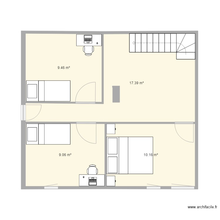 MAISON ETAGE. Plan de 0 pièce et 0 m2